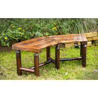 Ardoin Curved Picnic Bench by Loon Peak