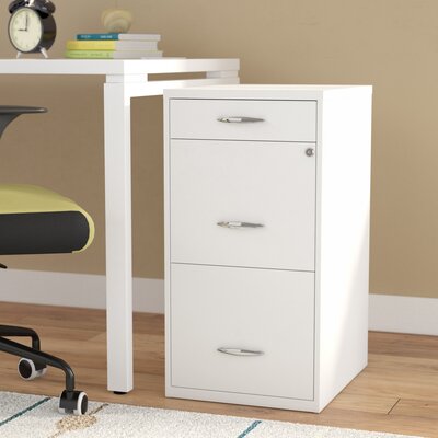 Bottomley Steel 3-Drawer Vertical Filing Cabinet by Inbox Zero
