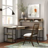 Giordano L-Shape Desk by Wade Logan