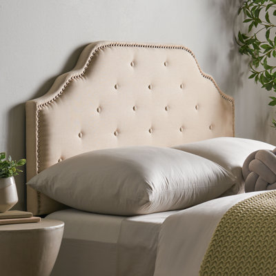 Brooke-Elise Upholstered Metal Panel Headboard by Winston Porter