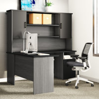 Ocke Reversible L-Shaped Executive Desk with Hutch by Inbox Zero