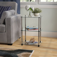Beckett Three Tier Metal Base End Table by Ebern Designs