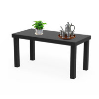 Jaython Black Coffee Table End SideTable Living Room Furniture Light Weight Willow Grain by Latitude Run