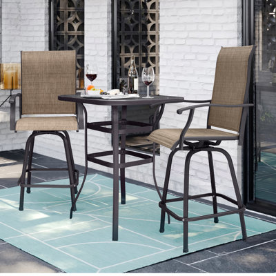 Genisus Square 2 - Person 27.5" Long Dining Set by Red Barrel Studio