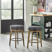 Ceianna Swivel 24.5" Counter Stool by Mercer41