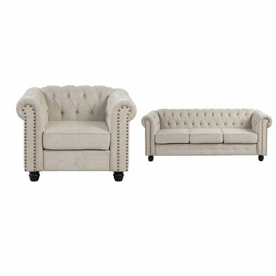 Dennard 2 Piece Living Room Set by Alcott Hill