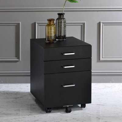 Bowden Contemporary 3-Drawer Rectangular File Cabinet with Wheels by Inbox Zero
