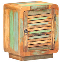 Bedside Cabinet 15.7" x 11.8" x 19.7" Solid Reclaimed Wood by Breakwater Bay