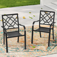 Jayc Stacking Patio Dining Armchair by Winston Porter