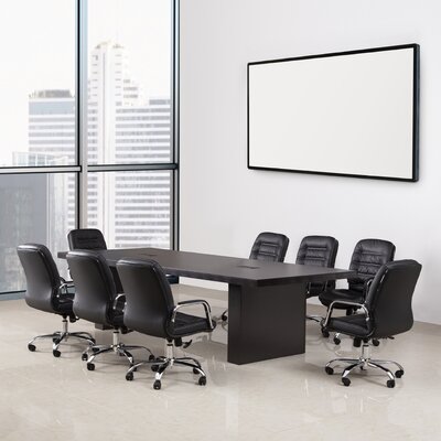 Musette Rectangular Conference Table and Chair Set by Inbox Zero
