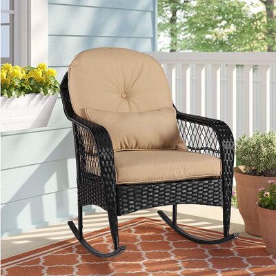 Mcreynolds Rocking Chair with Cushions by Bay Isle Home