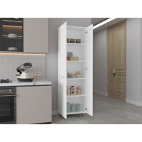 Pensacola 2-Door Pantry Cabinet, with Five Interior Shelves