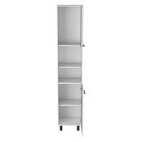 Azpeitia 2-Door Pantry Cabinet, with Two 2-Cabinet Spaces and Two Open Shelves by Wade Logan