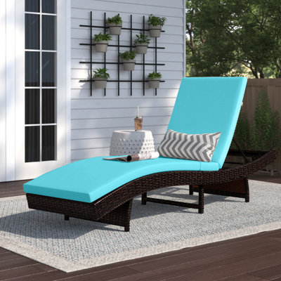83" Long Reclining Single Chaise with Cushions by Winston Porter
