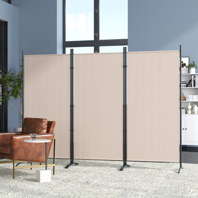 Oridatown 99.5" W x 71.75" H 3 - Panel Folding Room Divider by Wade Logan