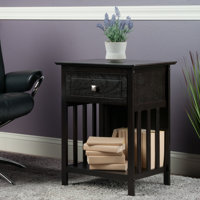 Gu Solid Wood End Table by Red Barrel Studio