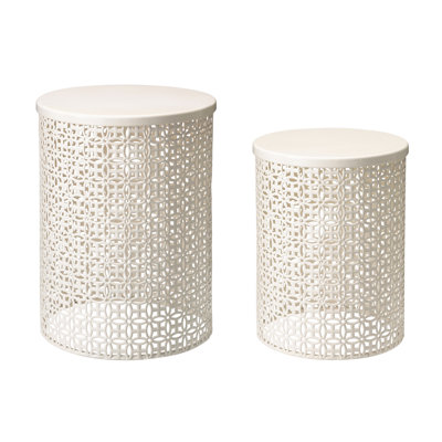Deasia Iron Garden Stool by Dakota Fields
