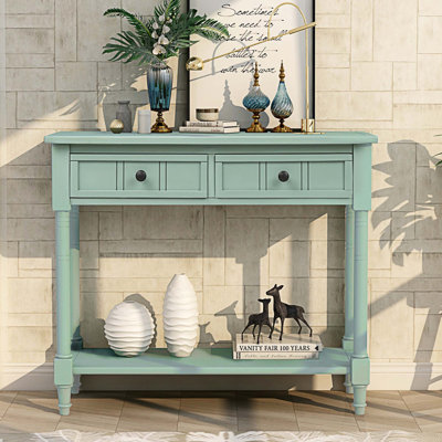 Ayumi 35.43" Wide 2 Drawer Pine Wood Buffet Table by Charlton Home