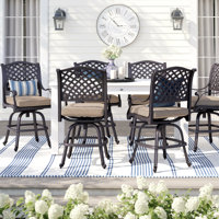 Frazee Patio Bar Stool with Cushion by Three Posts