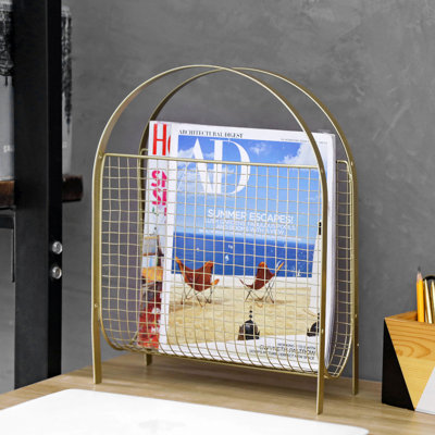 Cean Freestanding Magazine Organizer Holder by Mercer41