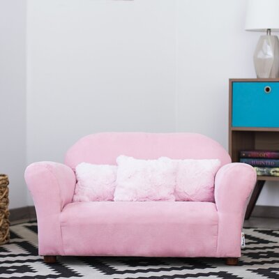 Spitzer Kids Club Sofa with Accent Pillows by Harriet Bee