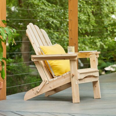 Breeona Solid Wood Folding Adirondack Chair by Rosecliff Heights