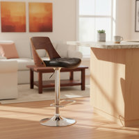 Chichica Swivel Adjustable Height Bar Stool