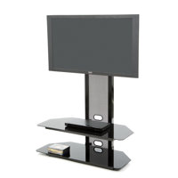 Angharad Floor TV Stand Mount with Audio Video Shelves for Up to 85" TVs by Ebern Designs