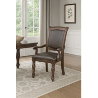 Engles Arm Chair in Dark Brown by Lark Manor