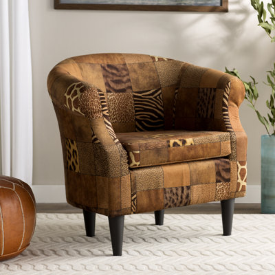 Alpaslan 31.50" Wide Polyester Barrel Chair by Lark Manor