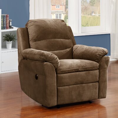 Leroux 38" Wide Power Standard Recliner with Massager