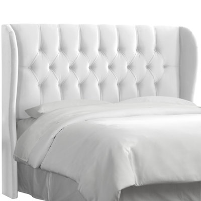 Elsa Upholstered Wingback Headboard by Skyline Furniture