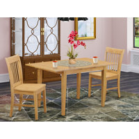 Valletta Butterfly Leaf Solid Rubberwood Dining Set by Winston Porter
