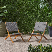 Acacia Patio Dining Side Chair by Union Rustic