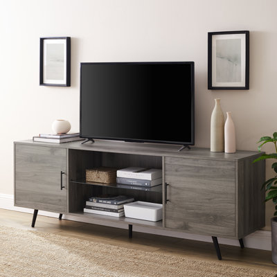 Bulhary 70" 2-Door TV Stand for TVs up to 80" by Wade Logan