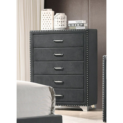 Finchley 5-drawer Upholstered Chest by Willa Arlo Interiors