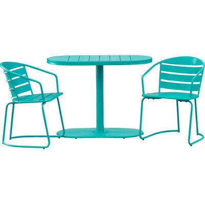 Gunner Oval 2 - Person 39.50" Long Bistro Set