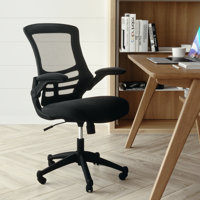 Jayetta Mid-Back Mesh Swivel Ergonomic Office Chair with Flip-Up Arms by Flash Furniture