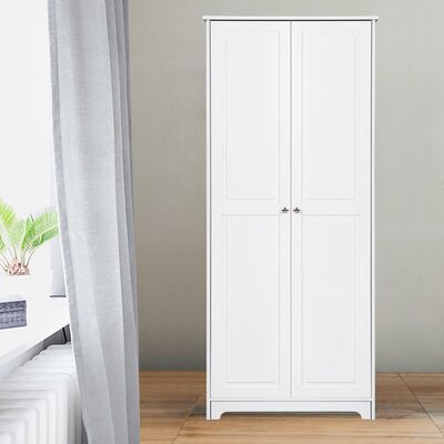 Soheila Double Door Five-Tier Wardrobe Storage Cabinet by Ebern Designs