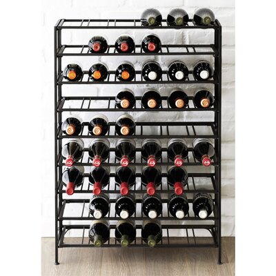 54 Bottle Floor Wine Bottle Rack by Rebrilliant