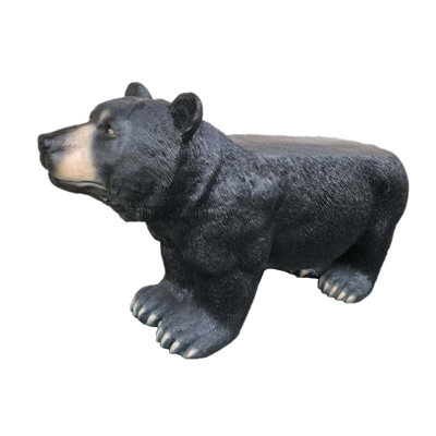 32" Black Bear Bench by Millwood Pines