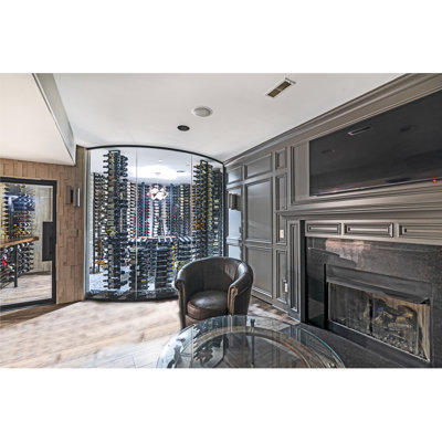 Illinois 27 Bottle Floor Wine Bottle Rack by Rebrilliant