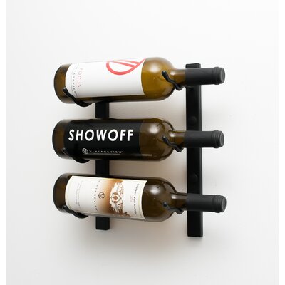 Indurial 3 Bottle Wall Mounted Wine Bottle Rack by Rebrilliant