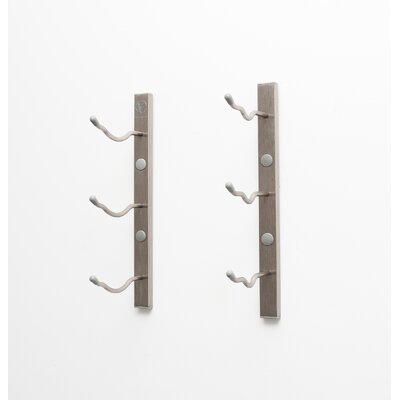 Indurial 3 Bottle Wall Mounted Wine Bottle Rack by Rebrilliant