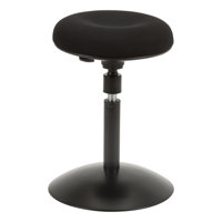 Peggie Height-Adjustable Round Seat Sit to Standing Swivel Active Stool by Symple Stuff
