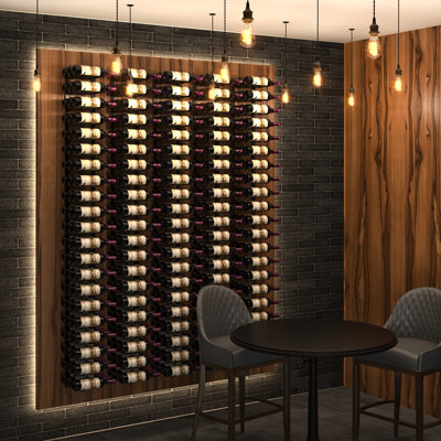 Indurial Wall Mounted 36-Bottle Wine Rack by Rebrilliant