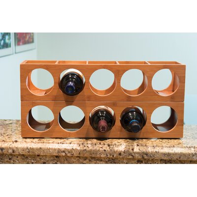 5 Bottle Wall Mounted Wine Bottle Rack by August Grove