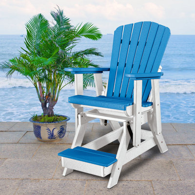 Haven Outdoor Redick Gliding Plastic Chair by Highland Dunes