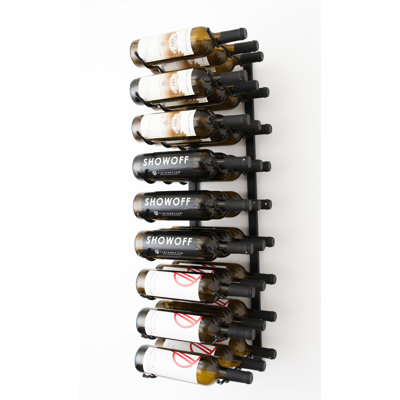 Indurial 27 Bottle Metal Wall Mounted Wine Bottle Rack