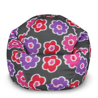 American Furniture Alliance Adult Round Chandelier Blue Bean Bag Chair by Trule